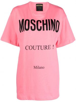 T-shirt con stampa oversize Moschino