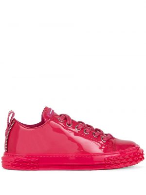 Leder top Giuseppe Zanotti pink