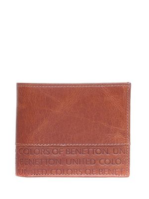 Кожаный кошелек United Colors Of Benetton коричневый