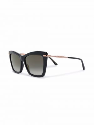Spalvų gradiento rašto akiniai nuo saulės oversize Jimmy Choo Eyewear juoda