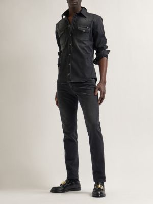 Camicia jeans Dolce & Gabbana grigio