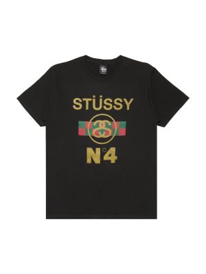 Клетчатая футболка Stussy черная