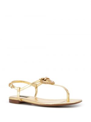 Sandales Dolce & Gabbana doré