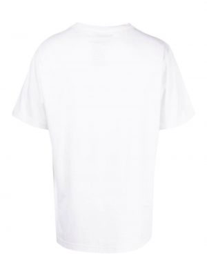 Raštuotas medvilninis marškinėliai Maharishi balta