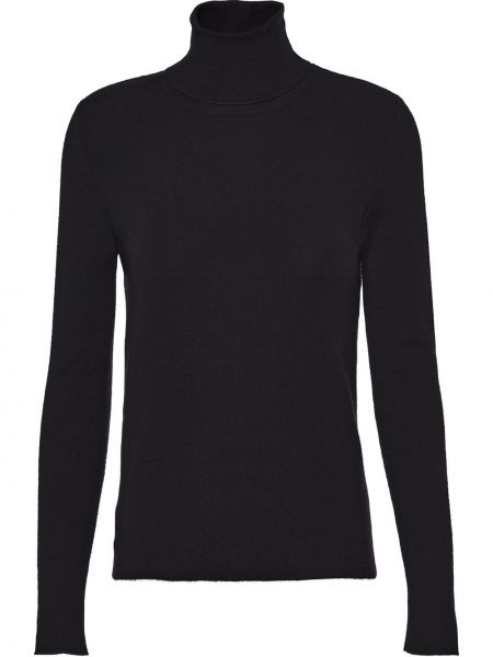 Kašmira zīda džemperis Prada melns