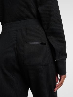 Spodnie sportowe bawełniane Varley czarne