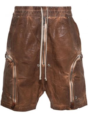 Pamučne bermuda kratke hlače Rick Owens Drkshdw smeđa