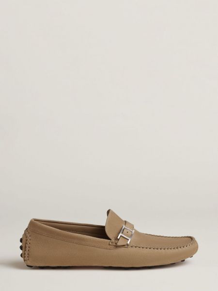 Pantofi loafer din piele de căprioară Hermès Pre-owned bej