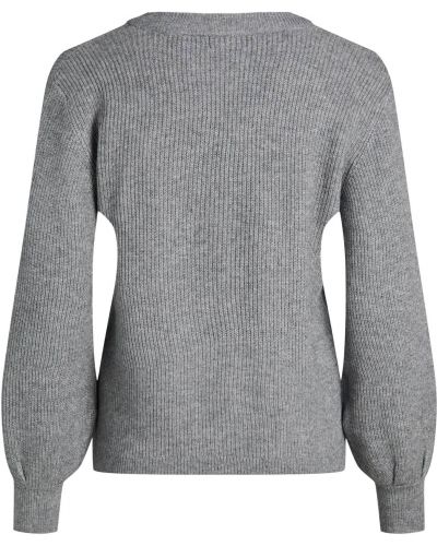 Меланжов пуловер .object сиво