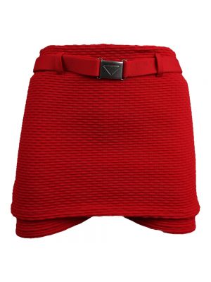 Mini spódniczka Prada czerwona