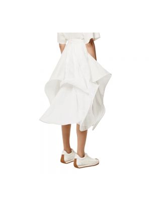 Falda midi Loewe blanco