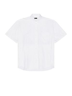 Košeľa s krátkymi rukávmi Balenciaga - biely