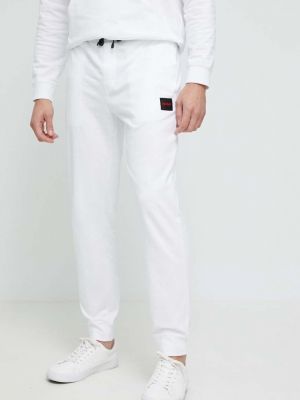 Панталон с принт Hugo бяло