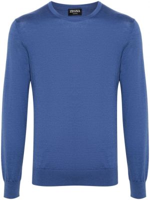 Пуловер Zegna синьо