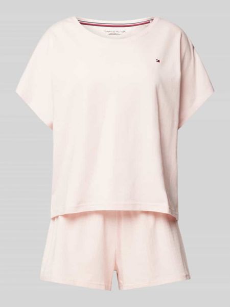 Piżama Tommy Hilfiger różowa
