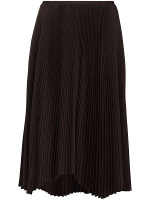 Плиссированная юбка Jil Sander, коричневая