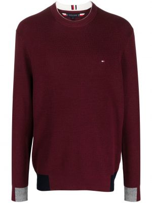 Pullover mit stickerei Tommy Hilfiger rot