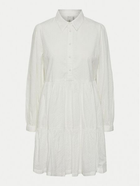 Φόρεμα σε στυλ πουκάμισο Yas λευκό