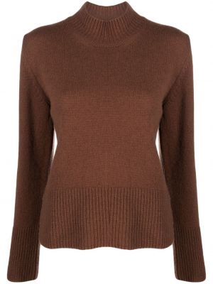 Sweter wełniany Alysi brązowy