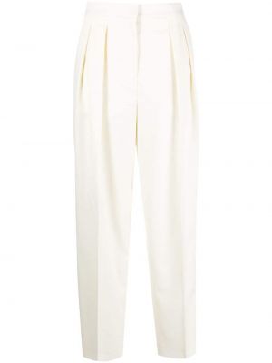 Pantaloni plisate Róhe alb