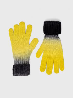 PS Paul Smith Rękawiczki wełniane męskie kolor żółty