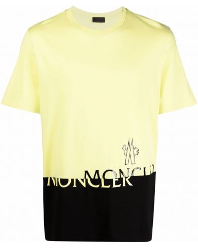 Camiseta con estampado Moncler amarillo