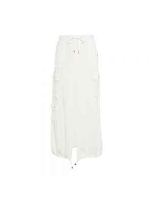 Długa spódnica w jednolitym kolorze Liu Jo Sport biała