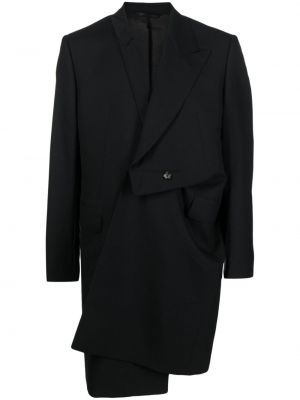 Asimetriškas paltas Marina Yee juoda