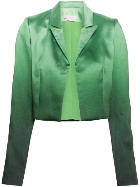 Satenska duga jakna s prijelazom boje Saiid Kobeisy zelena