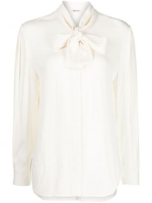 Блуза с връзки с дантела Ports 1961 бяло