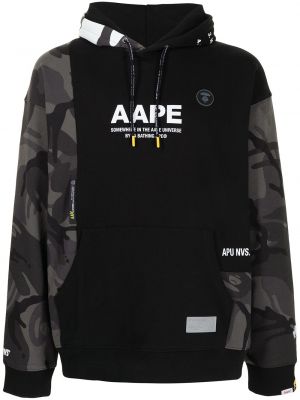 Hoodie con stampa camouflage Aape By *a Bathing Ape® nero