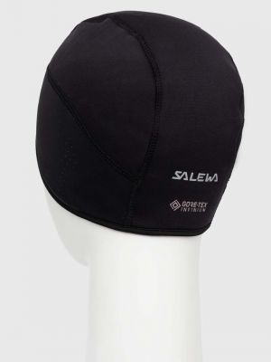 Dzianinowa czapka Salewa czarna