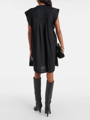 Mini vestido de algodón Marant Etoile negro
