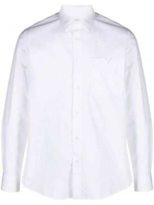 Βαμβακερό πουκάμισο με τσέπες Valentino Garavani λευκό
