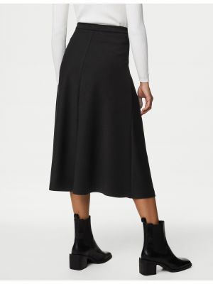 Midi sukňa Marks & Spencer čierna