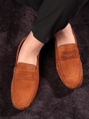 Pantofi loafer din piele de căprioară din piele Ducavelli
