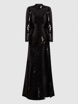 Вечернее платье с пайетками David Koma черное