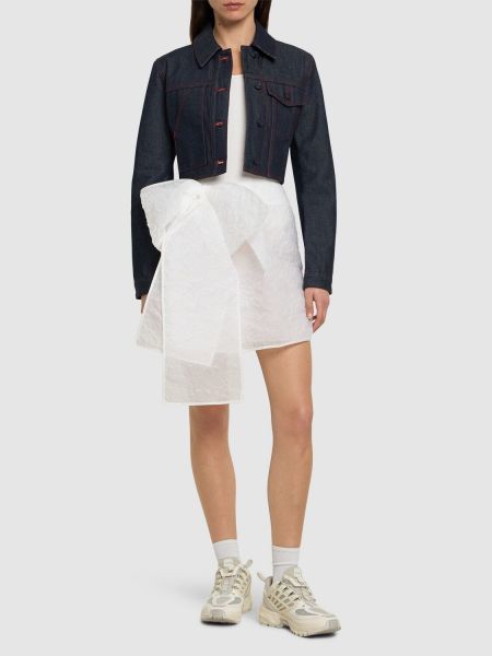 Mini sukně s mašlí Cecilie Bahnsen bílé