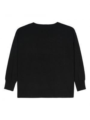 Kokvilnas džemperis Aspesi melns