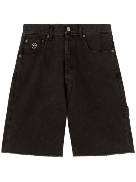 Kratke jeans hlače Ambush črna