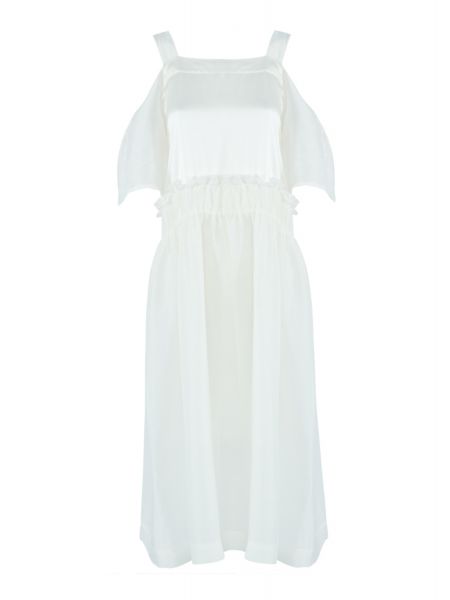 Приталенное платье Maurizio белое