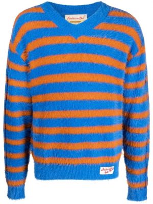 Пуловер на райета с v-образно деколте Andersson Bell