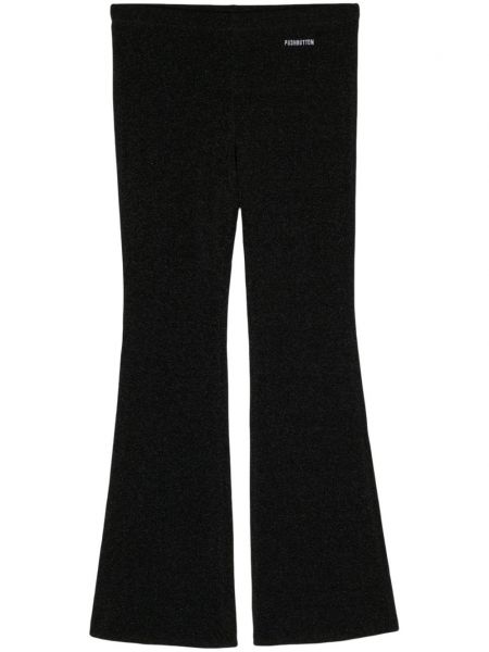 Παντελόνι με κέντημα Pushbutton μαύρο