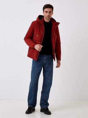 Утепленная демисезонная куртка Urban Fashion For Men бордовая