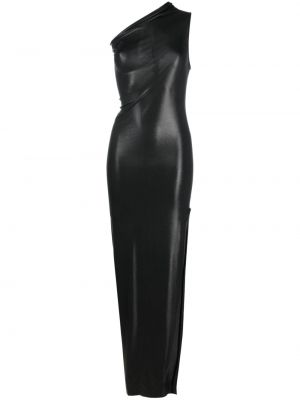 Szczelina sukienka długa bez rękawów z wiskozy Rick Owens Lilies - сzarny