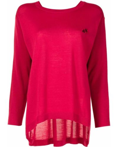 Jersey de punto de tela jersey oversized Armani Exchange rosa