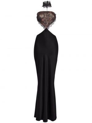 Вечерна рокля с дантела Retrofete черно