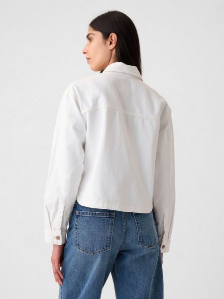 Kurtka jeansowa Gap biała