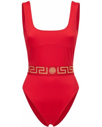 Jednodielne plavky Versace - červená