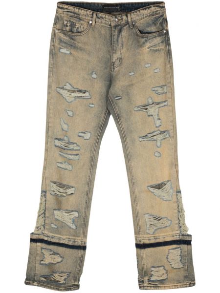 Distressed straight jeans Who Decides War